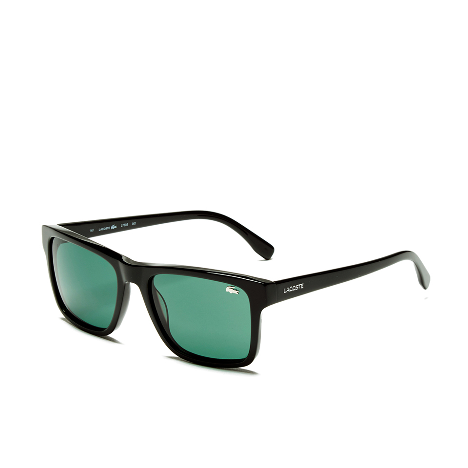 Lacoste Unisex Rectangle Sunglasses - Black
