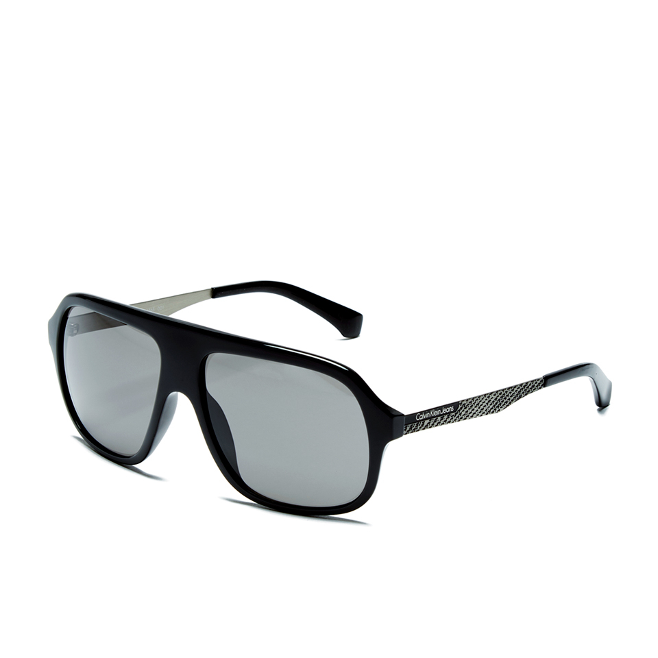 Calvin Klein Jeans Men's Aviator Sunglasses - Black