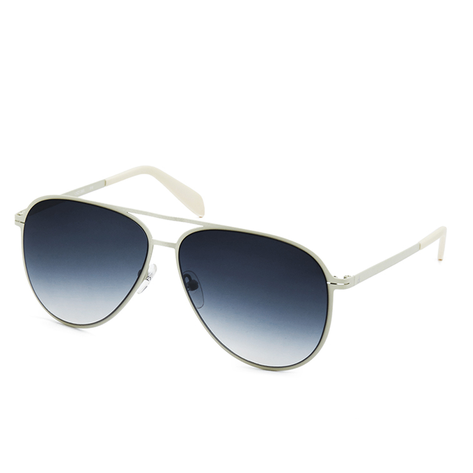 Calvin Klein Platinum Unisex Aviator Sunglasses - Ivory