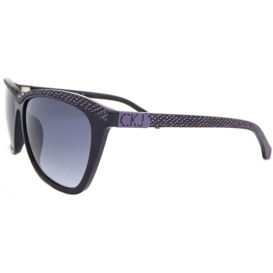 Calvin Klein Jeans Unisex Wayfarer Sunglasses - Black/Purple