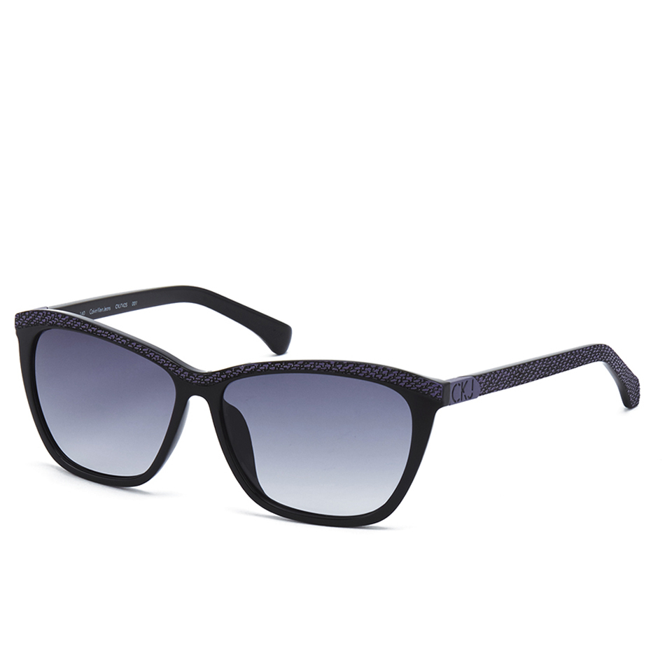 Calvin Klein Jeans Unisex Wayfarer Sunglasses - Black/Purple