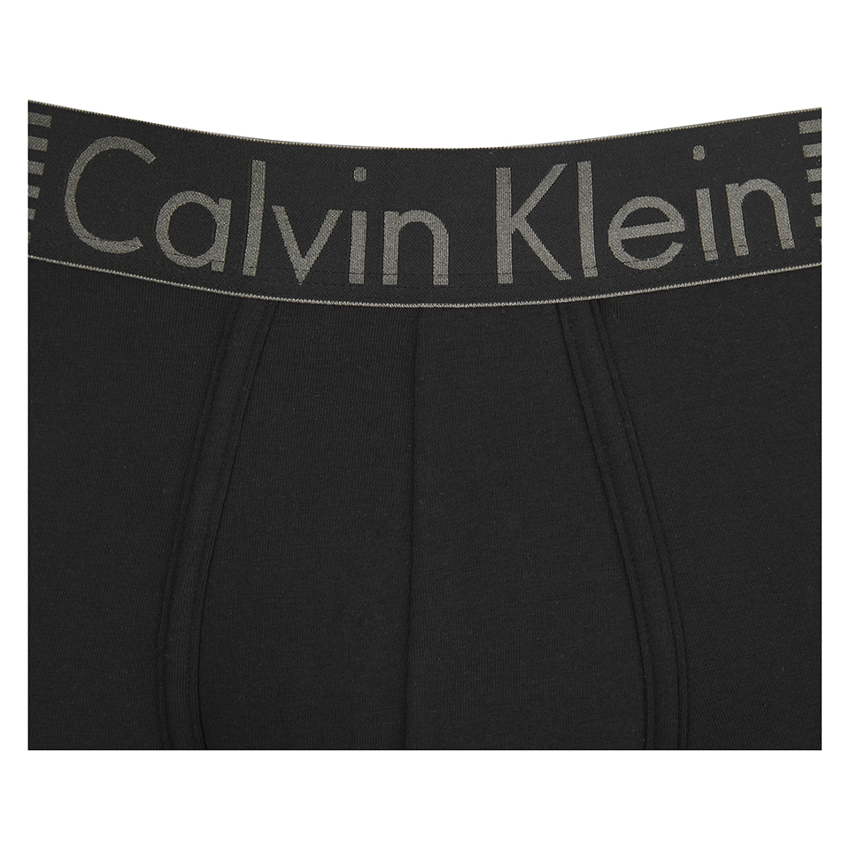 Calvin Klein Men's Iron Strength Cotton Trunk Boxers - Black