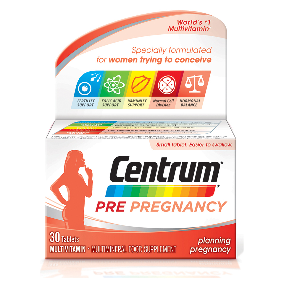 Comprimidos para Antes del Embarazo de Centrum (30 comprimiedos)