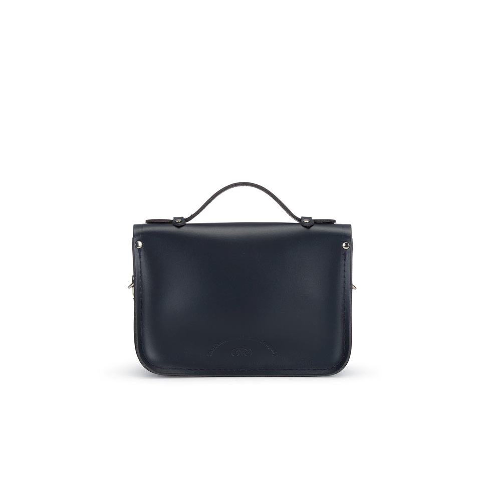 The Cambridge Satchel Company Women's Mini Magnetic Leather Satchel with Branded Hardware - Navy