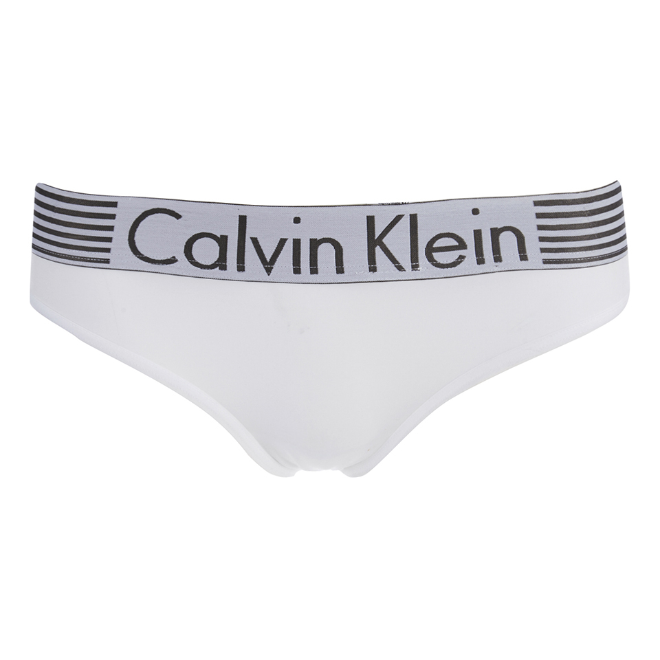 Calvin Klein Women's Iron Strength Thong - White