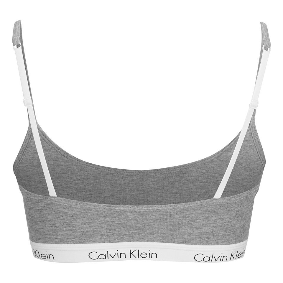Calvin Klein Women's CK One Logo Bralette - Grey Heather