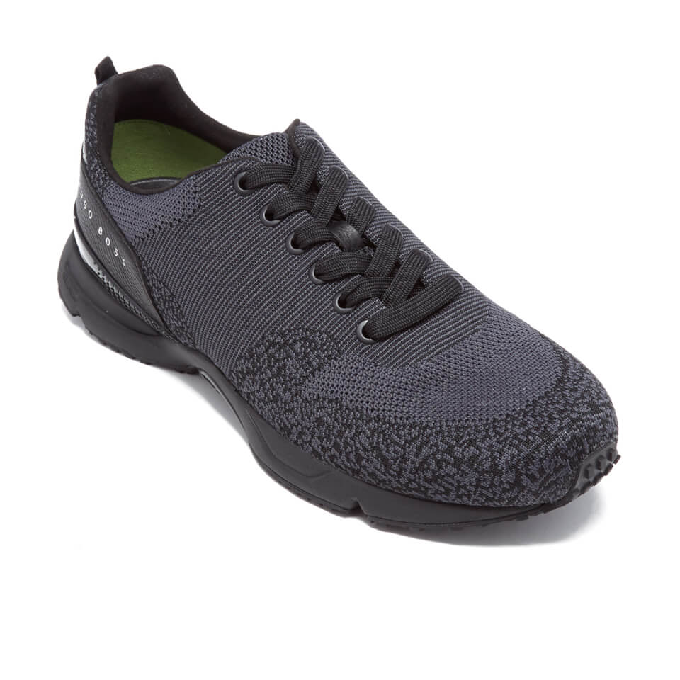 Retouch forståelse Rotere BOSS Green Men's Velocity Knitted Running Trainers - Black | Worldwide  Delivery | Allsole