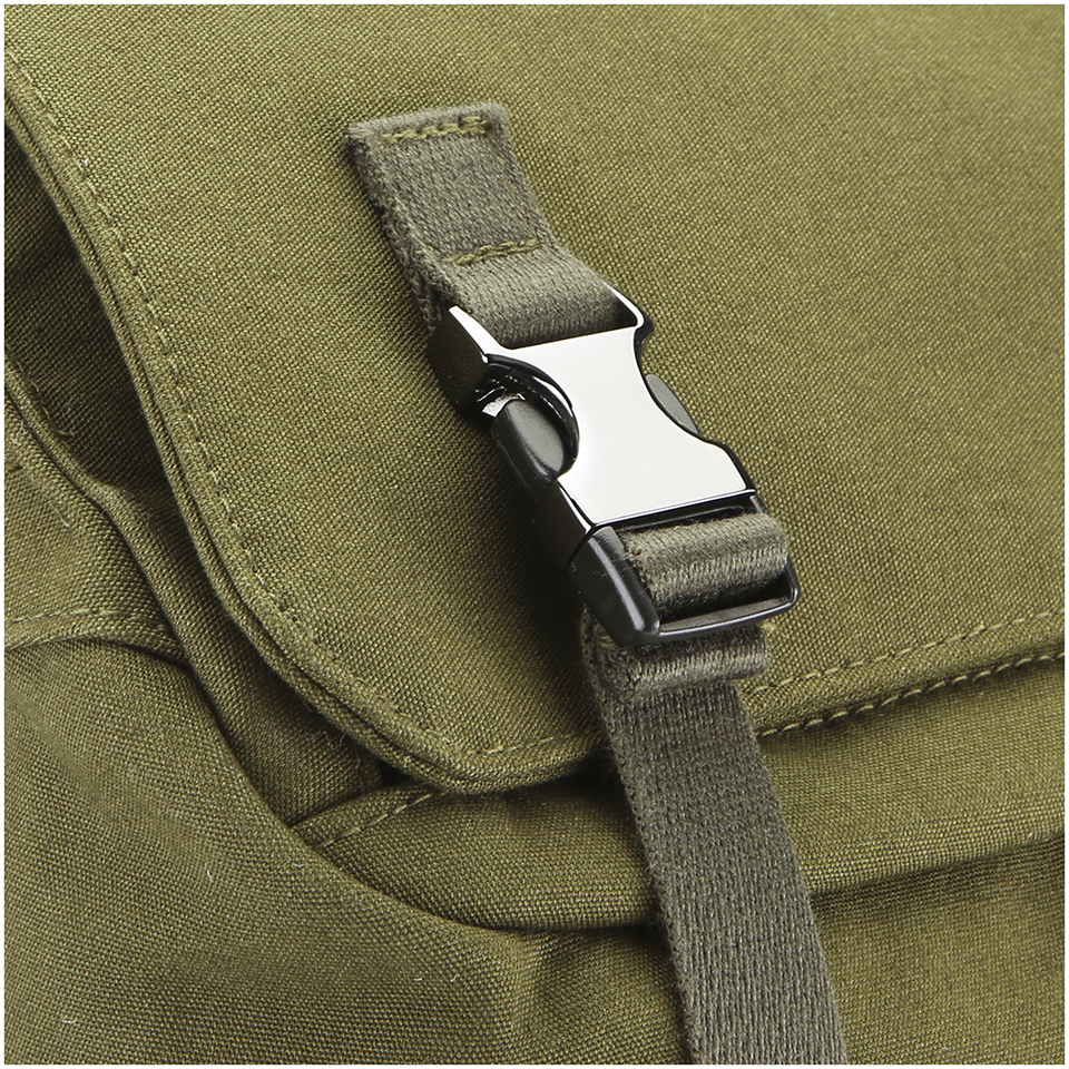 C6 Men's Canvas Slim Backpack - Olive