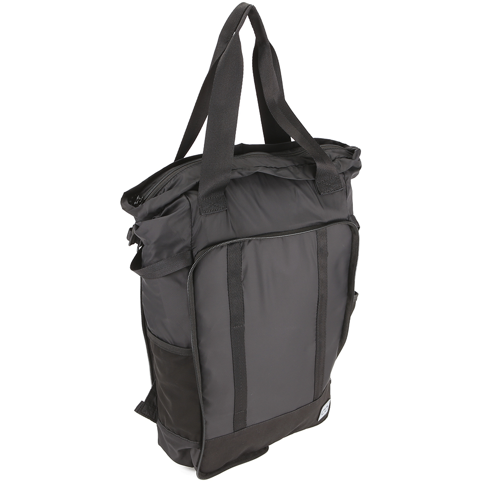 C6 Men's Rip Stop Packaway Backpack/Tote Bag - Black