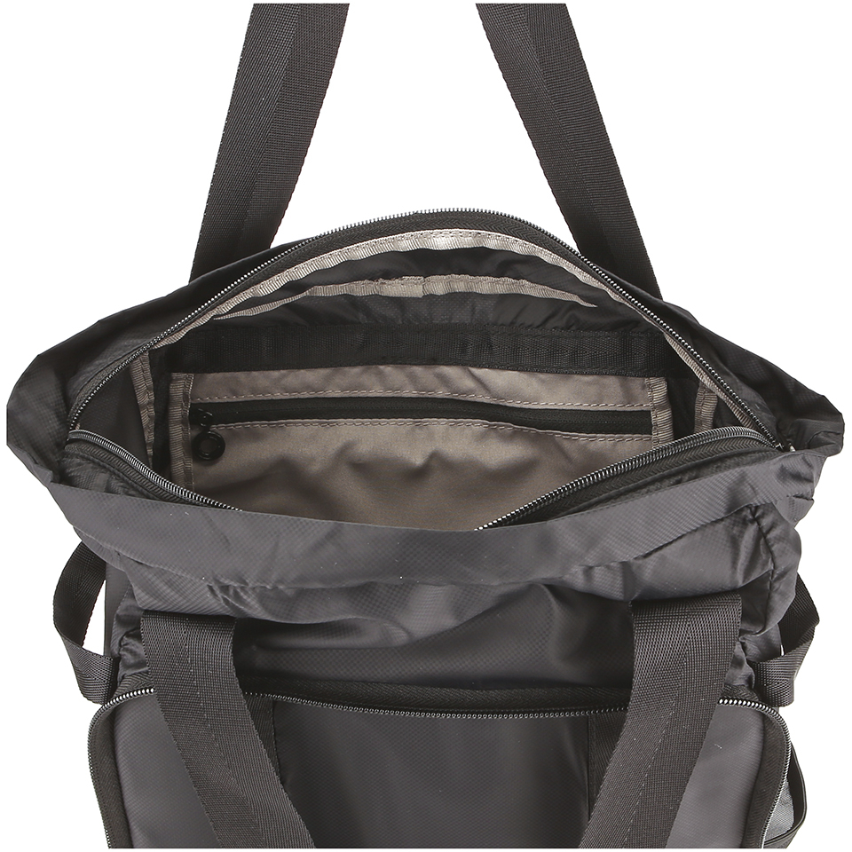 C6 Men's Rip Stop Packaway Backpack/Tote Bag - Black