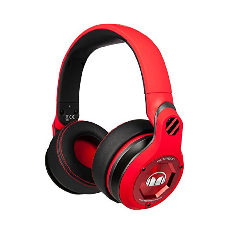 MONSTER ヘッドフォン OCTAGON Monster Octagon Official UFC Headphones with ControlTalk - Matte Red