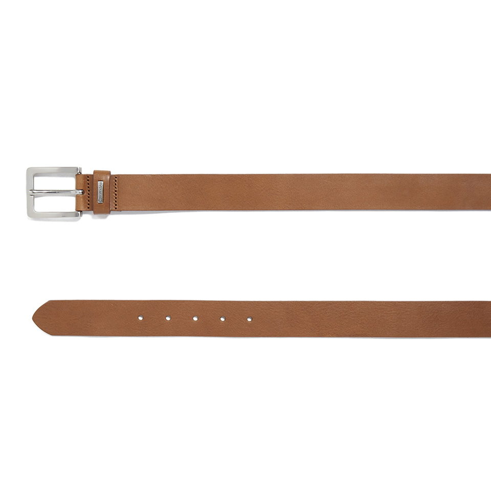 Calvin Klein Men's Mino Leather Belt - Cognac - 85cm/S - Brown