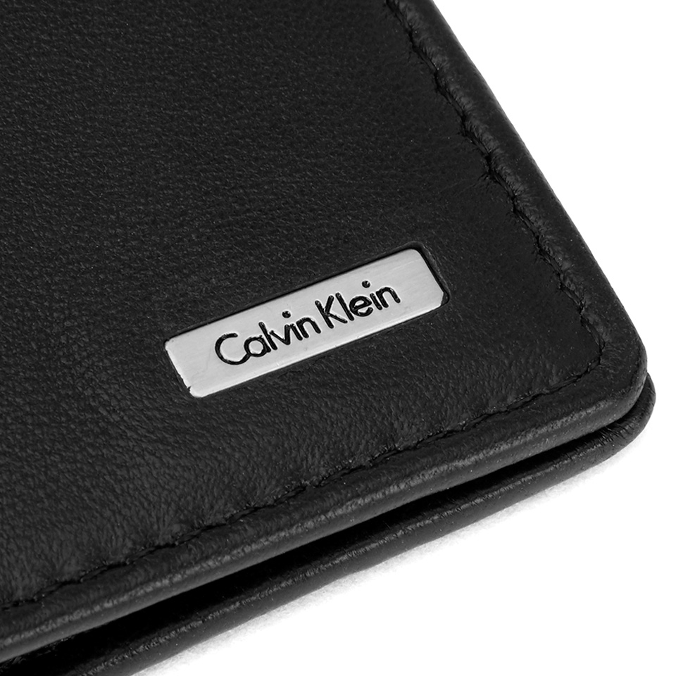 Calvin Klein Men's Rail Logo Slimfold Wallet - Black