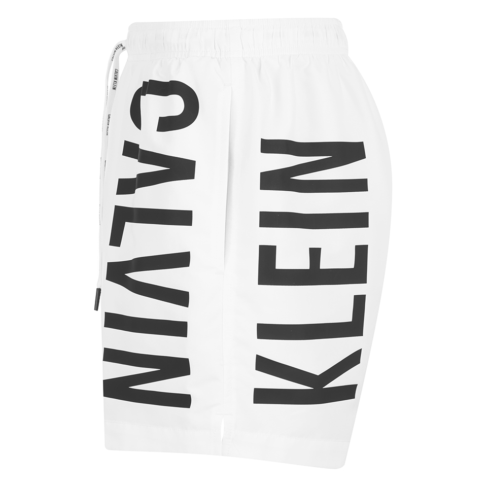 Calvin Klein Men's CK One Logo Intense Power Swim Shorts - White