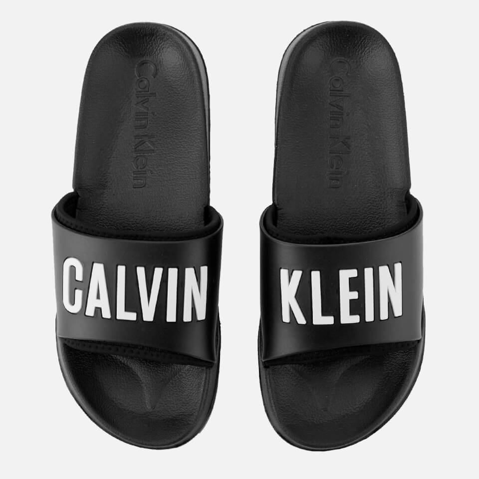 Calvin Klein Calvin Logo Pool Sliders Black Allsole