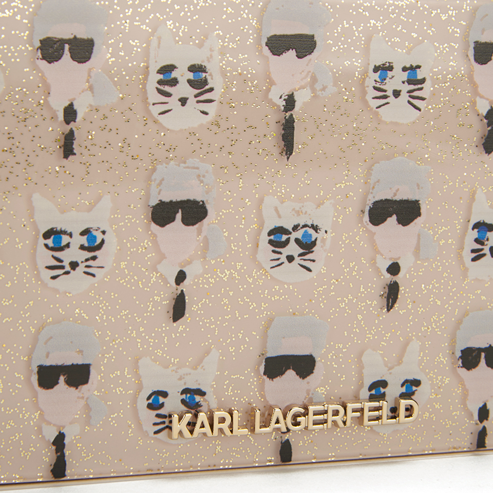 Karl Lagerfeld Women's Karl The Artist Minaudiere Clutch Bag - Nude