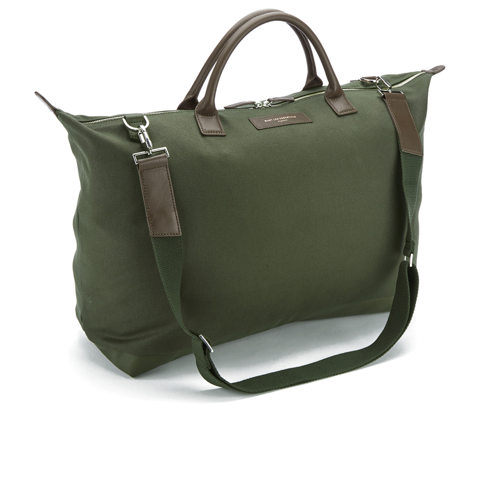 WANT LES ESSENTIELS Men s Hartsfield Weekender Tote Olive Gunmetal Coggles