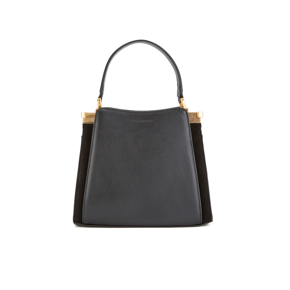Lulu Guinness Women's Collette Small Leather and Suede Grab Bag - Black