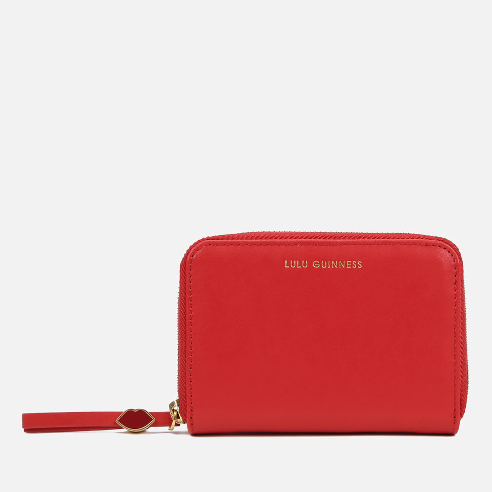 Lulu Guinness Women's Small Zip Around Wallet - Red