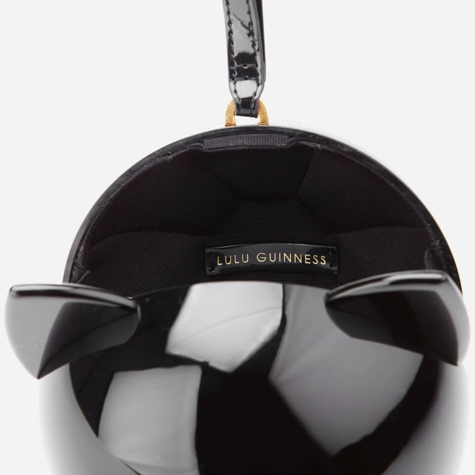 Lulu Guinness Women's Kooky Cat Perspex Orb Clutch - Black