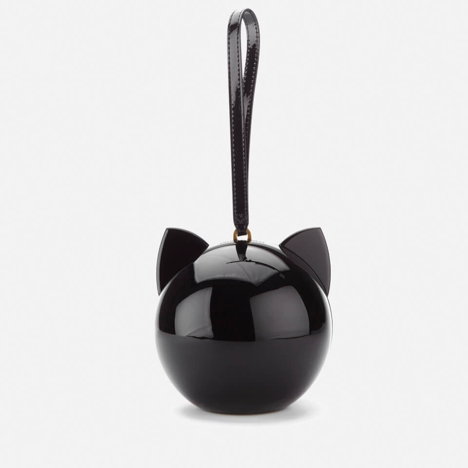 Lulu Guinness Women's Kooky Cat Perspex Orb Clutch - Black