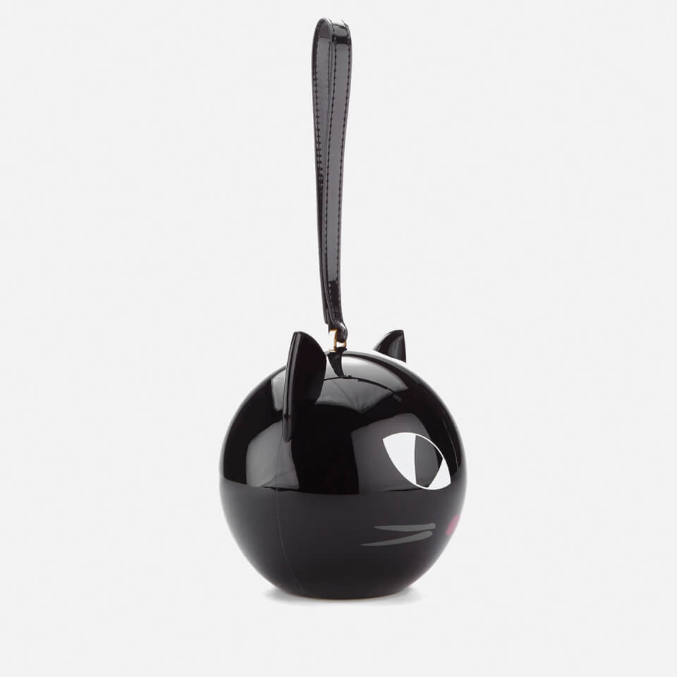 Lulu Guinness Women's Kooky Cat Perspex Orb Clutch - Black