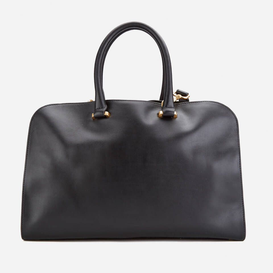 Lulu Guinness Women's Vivienne Medium Smooth Leather Tote Bag - Black