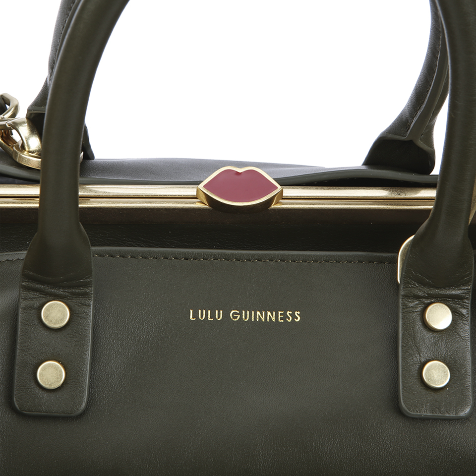 Lulu Guinness Women's Daphne Medium Smooth Leather Tote - Dark Sage