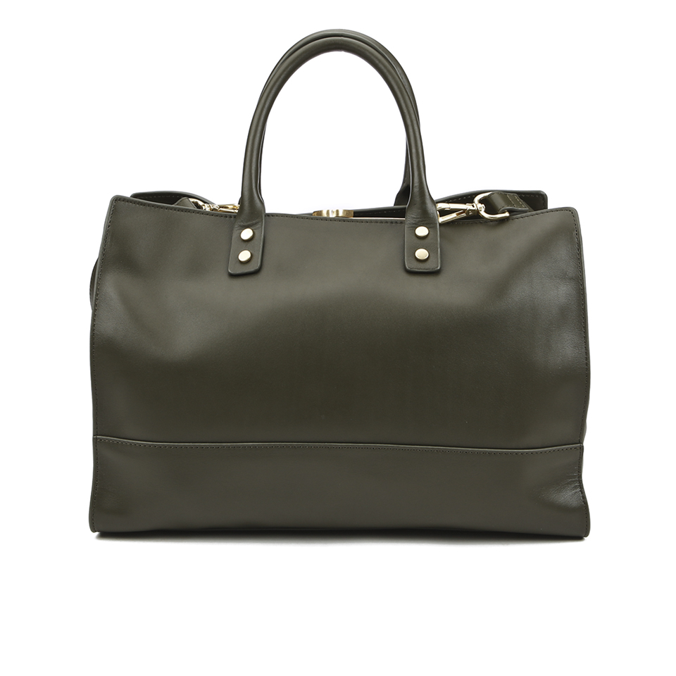 Lulu Guinness Women's Daphne Medium Smooth Leather Tote - Dark Sage