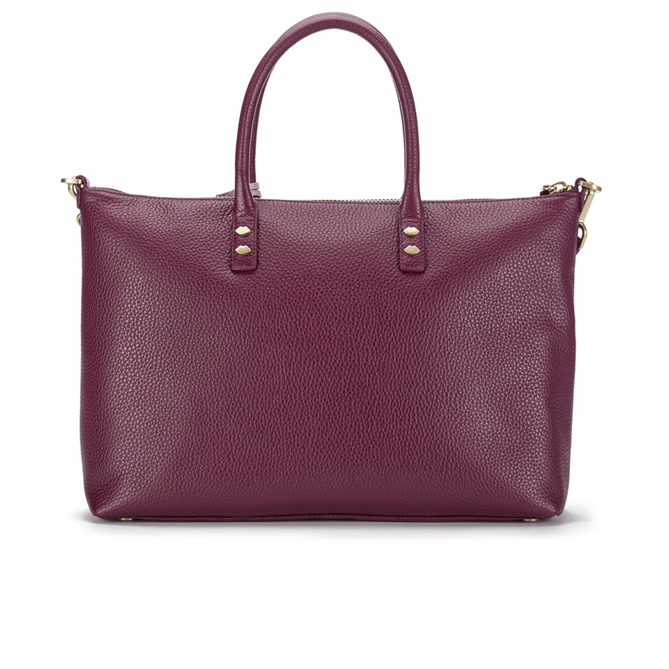 Lulu Guinness Women's Frances Medium Tote Bag with Lip Charm - Cassis