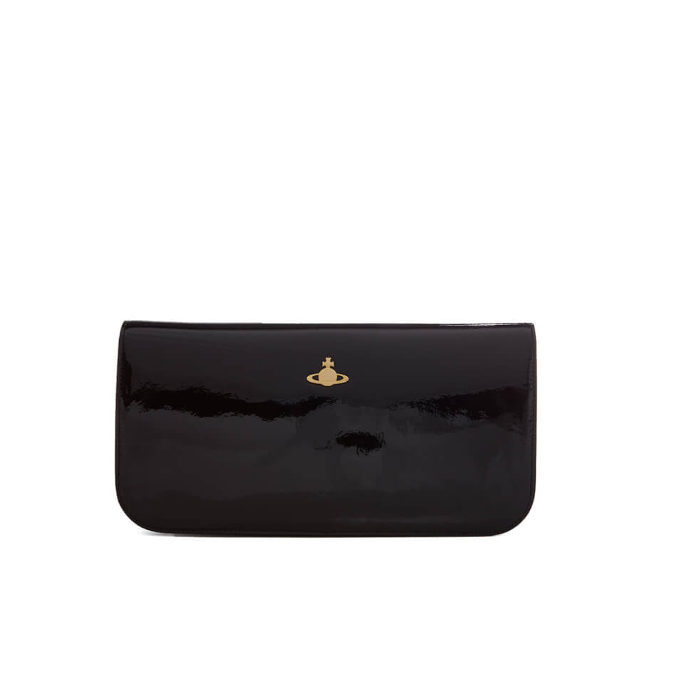 Vivienne Westwood Women's Mirror Ball Clutch Bag with Shoulder Strap - Black