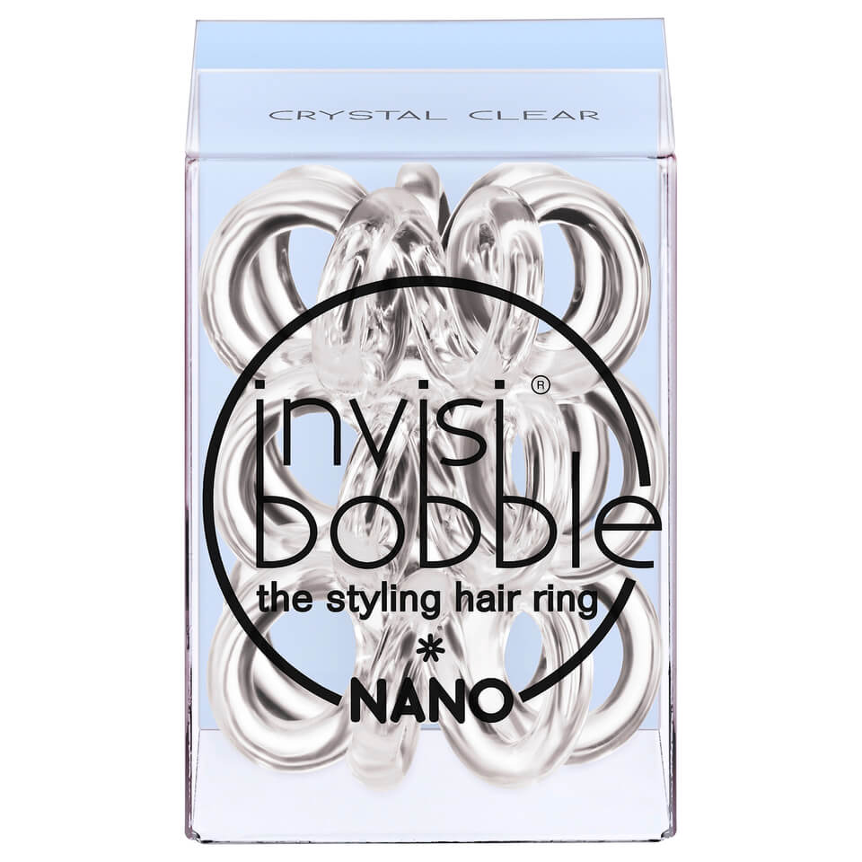 invisibobble Nano Hair Tie (3 Pack) - Crystal Clear