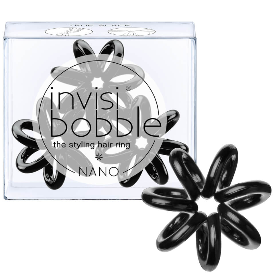 invisibobble Nano Hair Tie (3 Pack) - True Black