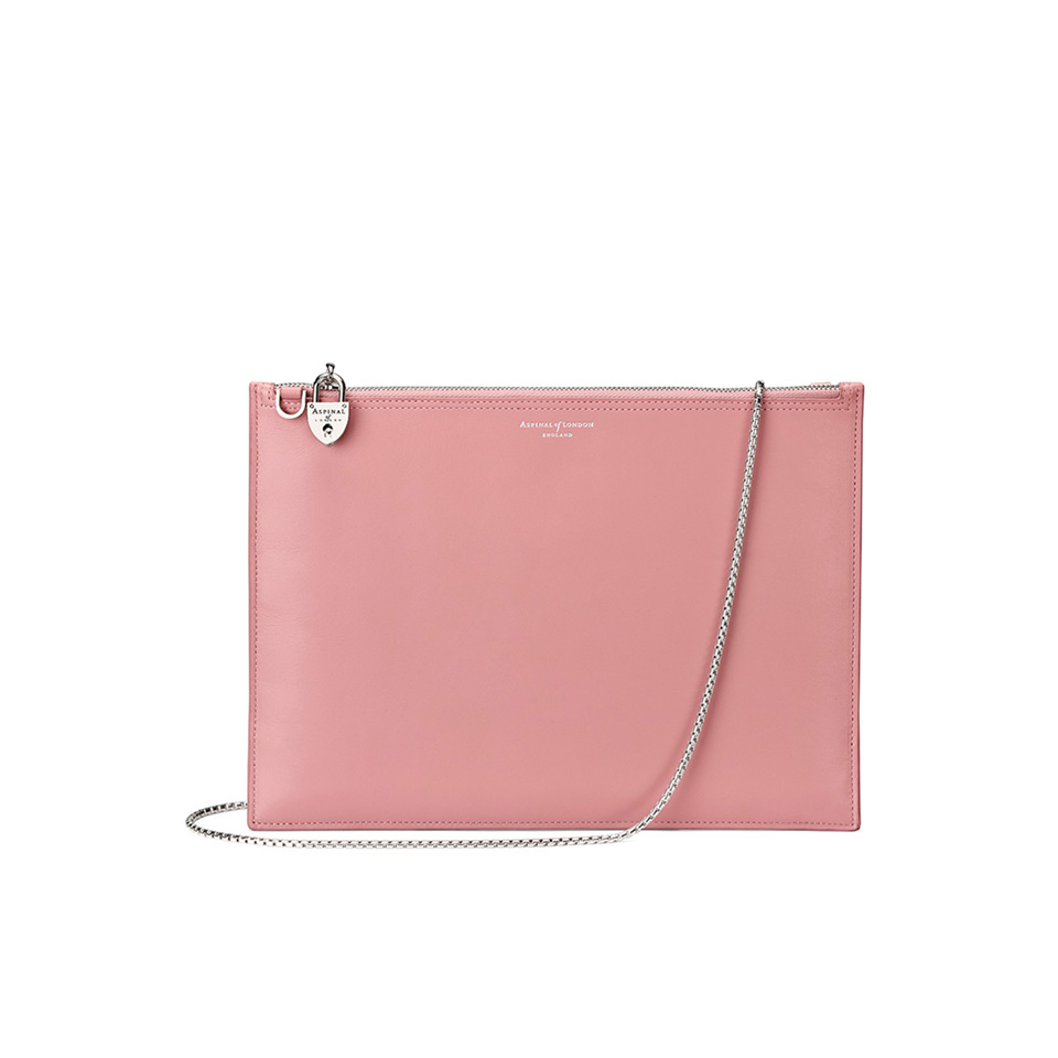 Aspinal of London Women's Soho Pouch - Dusky Pink/Rose Dust