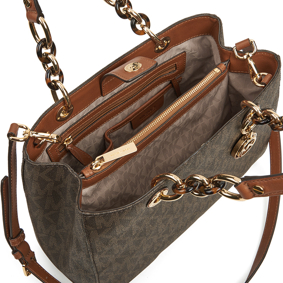 MICHAEL MICHAEL KORS Cynthia Medium Satchel - Brown