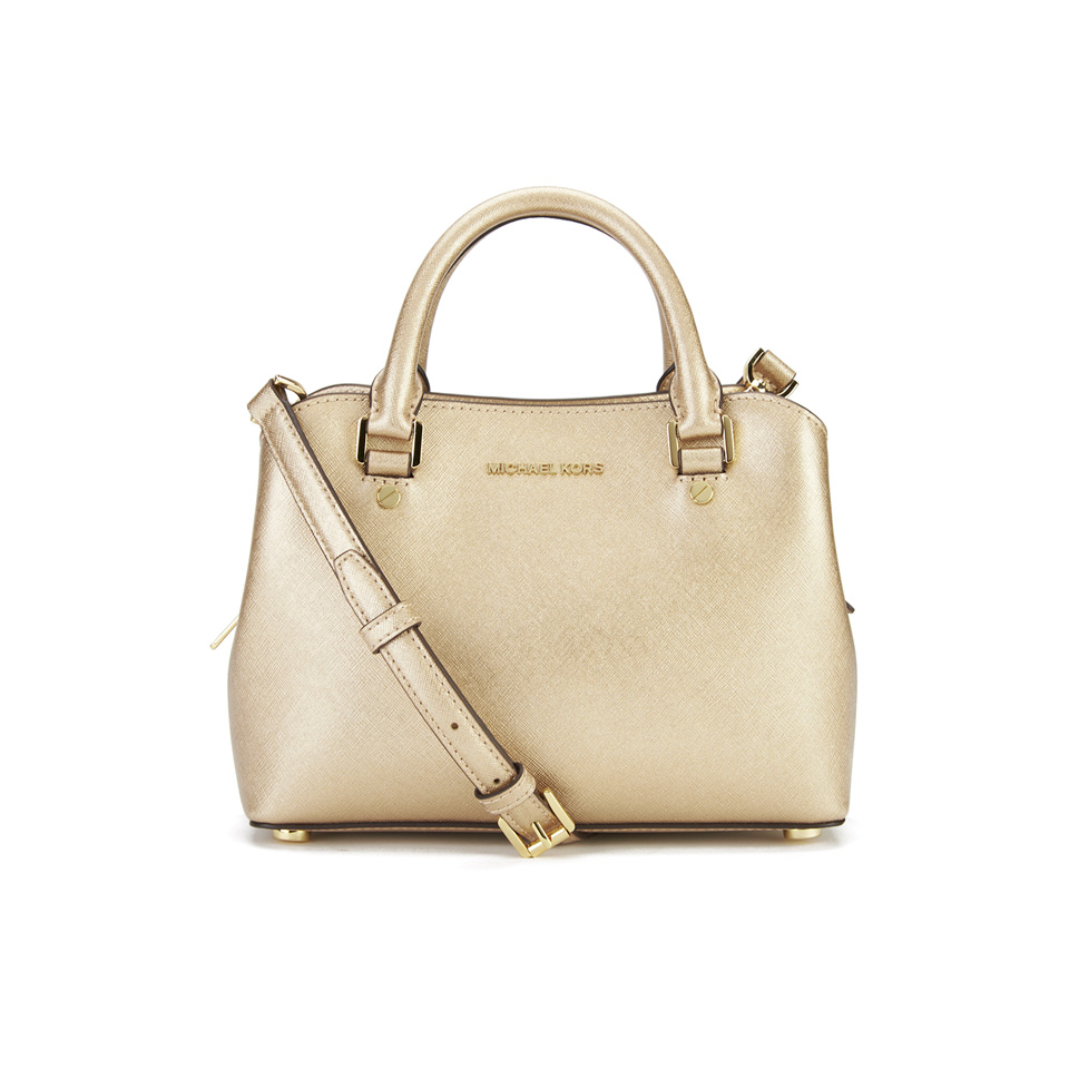 MICHAEL MICHAEL KORS Savannah Small Satchel - Gold