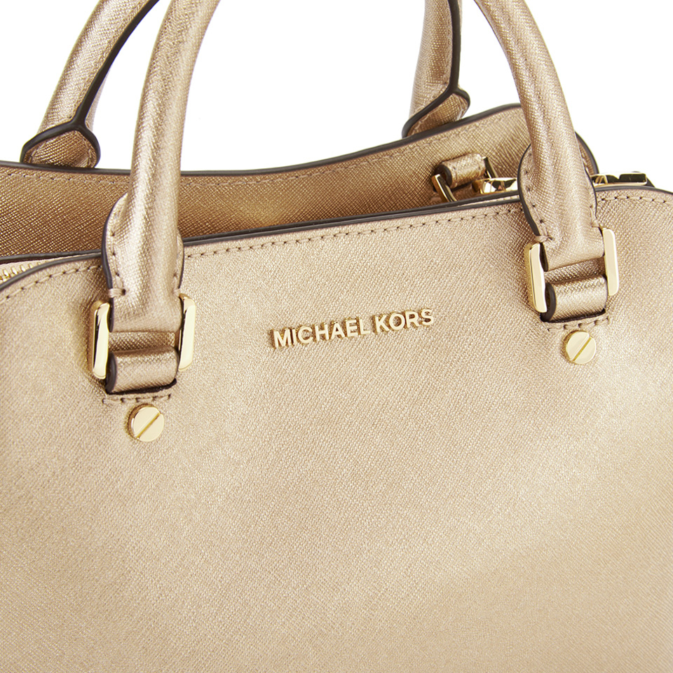 MICHAEL MICHAEL KORS Savannah Small Satchel - Gold