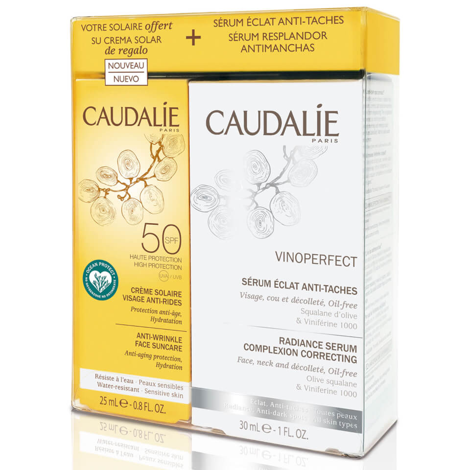Caudalie Vinoperfect Serum and Suncare SPF 50 Duo