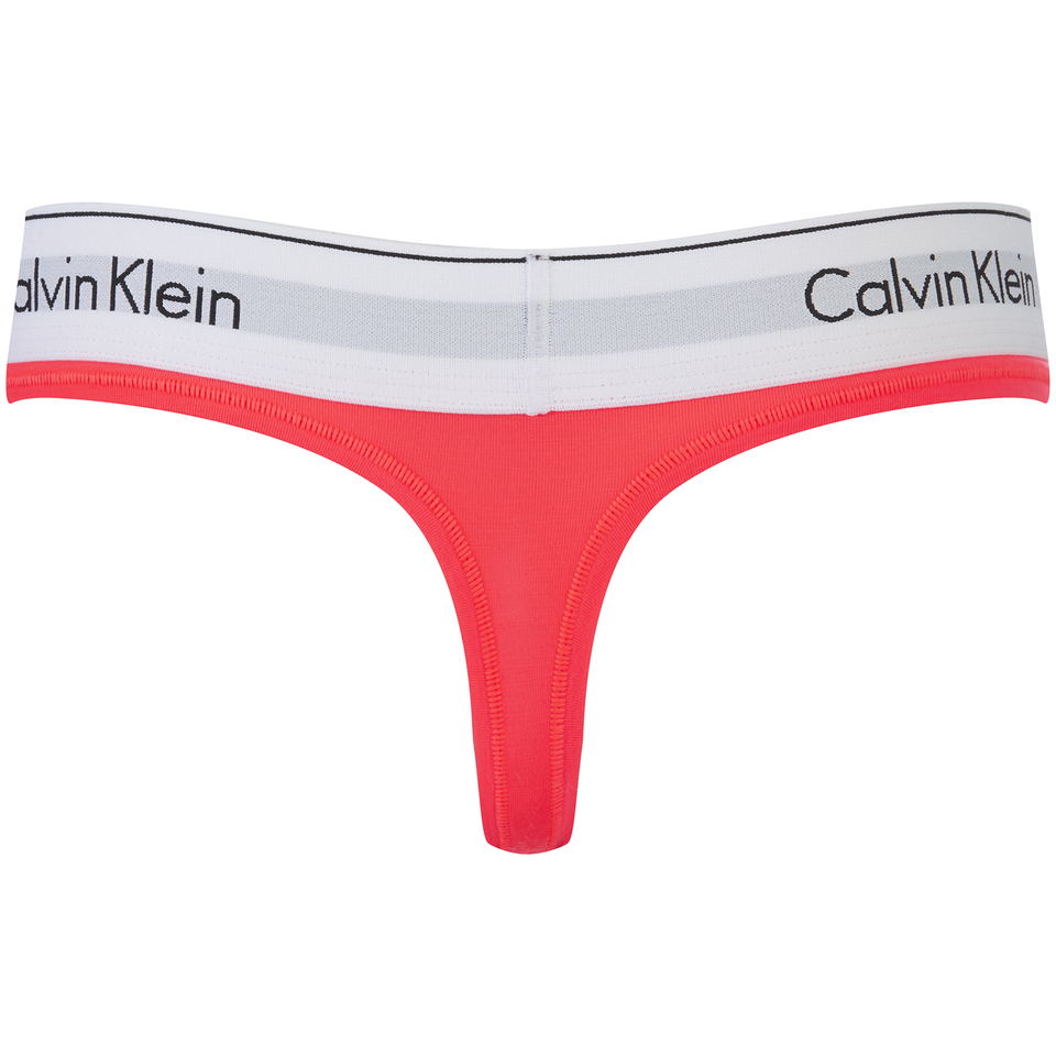 Calvin Klein Women's Modern Cotton Thong - Bright Nectar