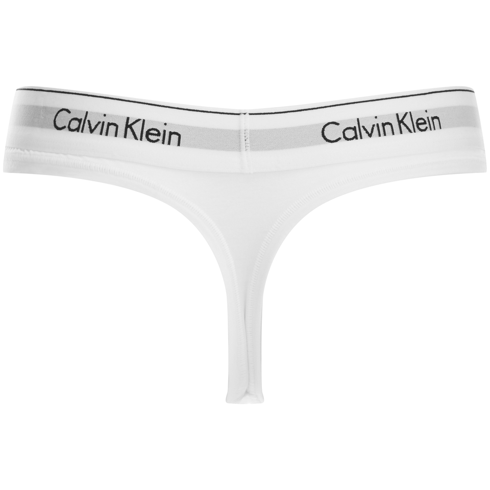 Calvin Klein Women's Modern Cotton Thong - White