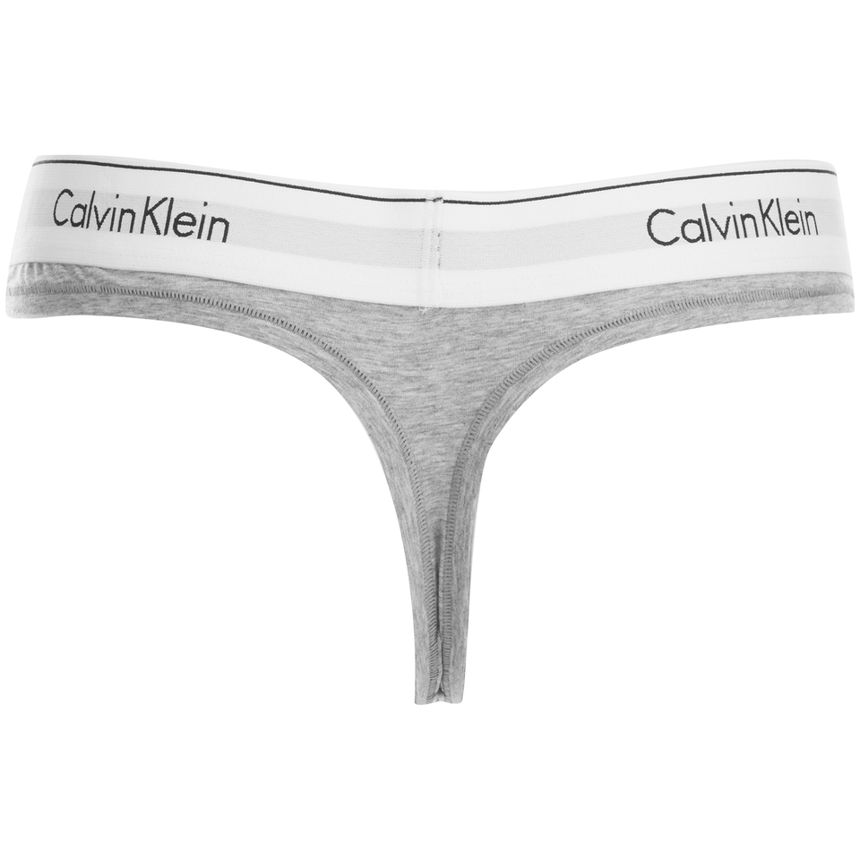 Calvin Klein Women's Modern Cotton Thong - Grey Heather