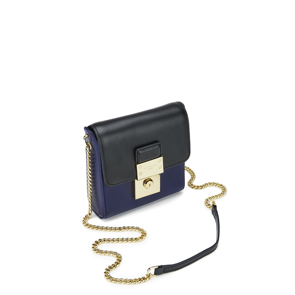 Ted Baker Women's Taela Luggage Lock Small Cross Body Bag - Dark Blue