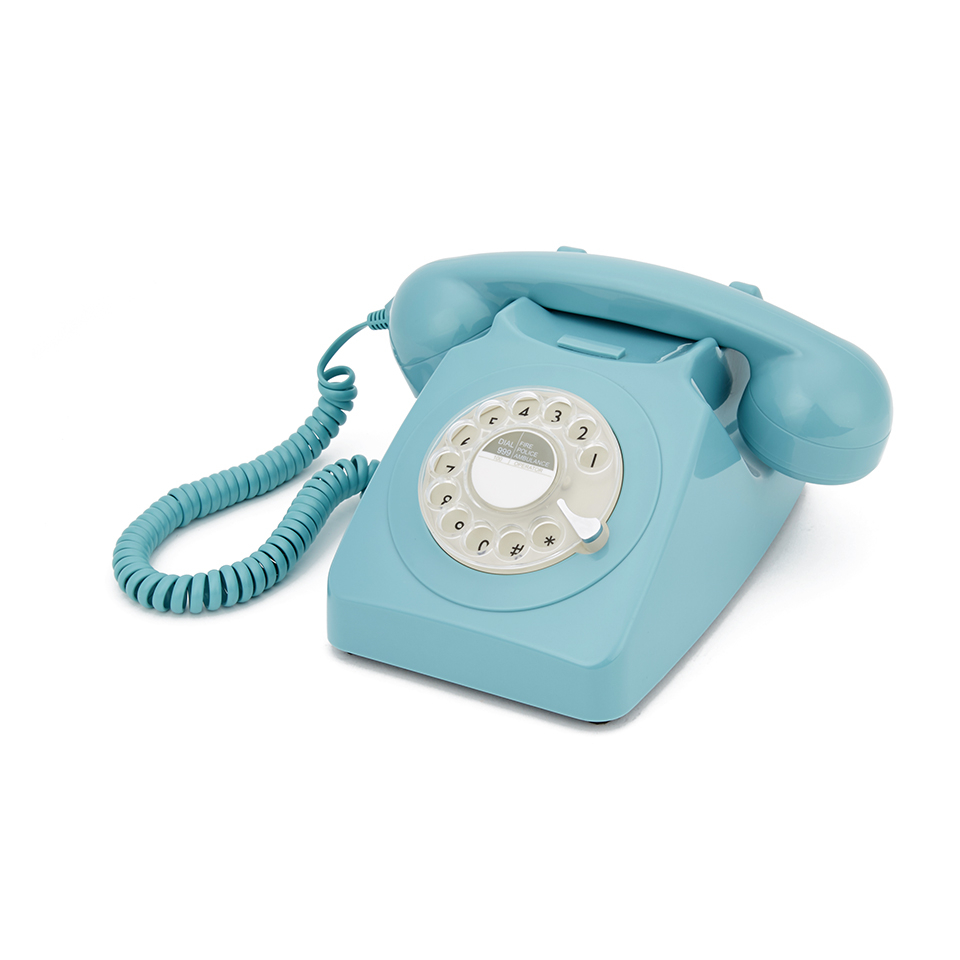 GPO Retro 746 Rotary Dial Telephone - Blue