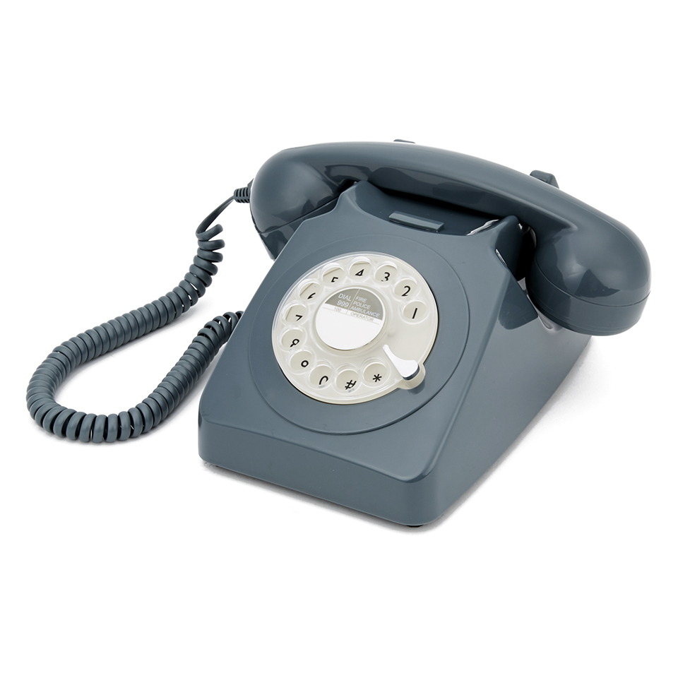 GPO Retro 746 Rotary Dial Telephone - Grey