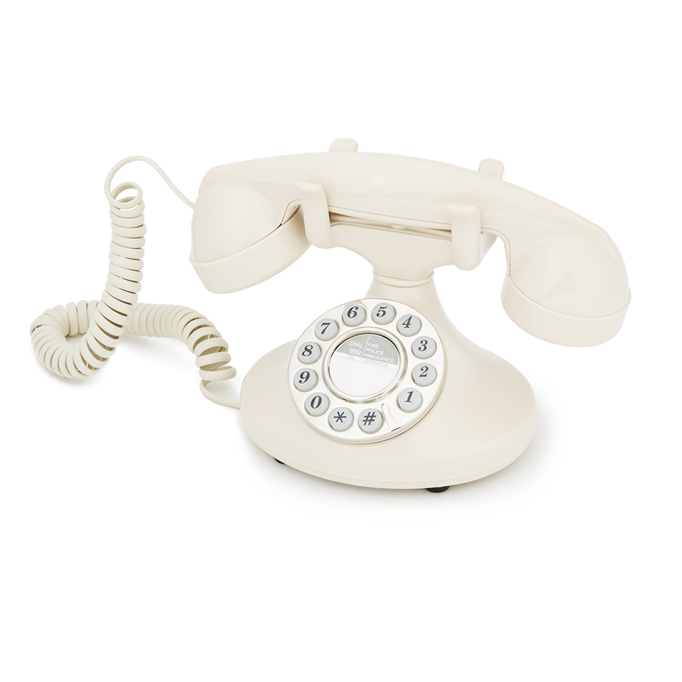 GPO Pearl Classic Retro Corded Telephone - Ivory