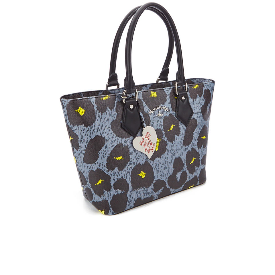 Vivienne Westwood Leopardmania Women's Shopper Bag - Grey