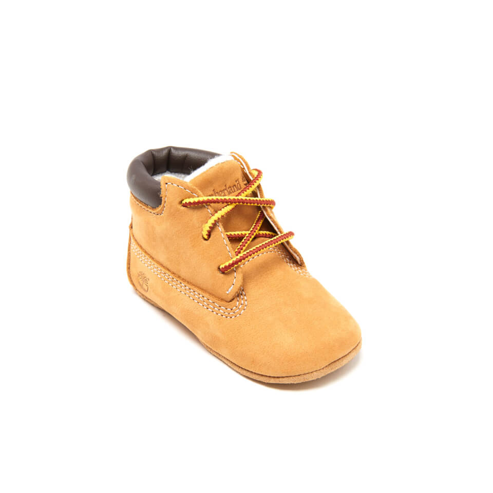 Timberland Babies' Crib Bootie with Hat Gift Set - Wheat