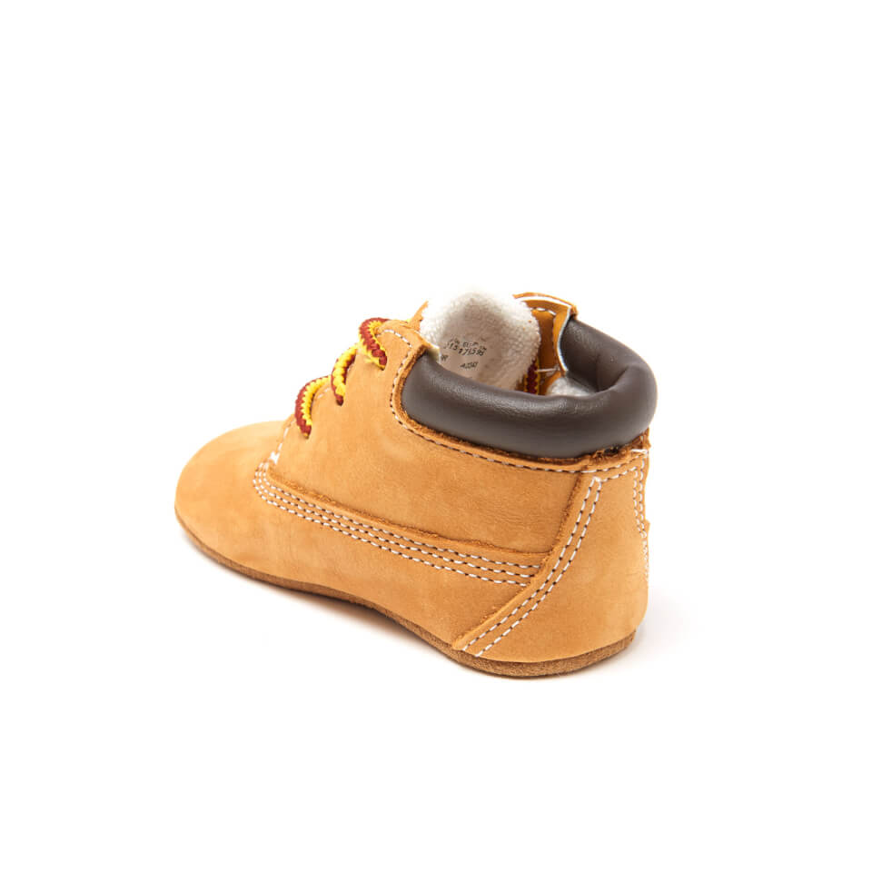 Timberland Babies' Crib Bootie with Hat Gift Set - Wheat