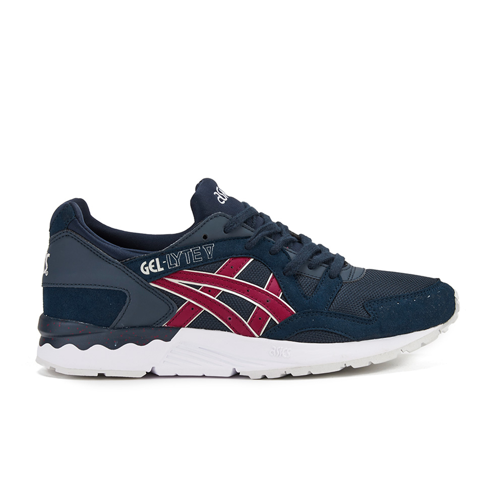 Asics Lifestyle Men s Gel Lyte V Trainers Indian Ink Burgundy