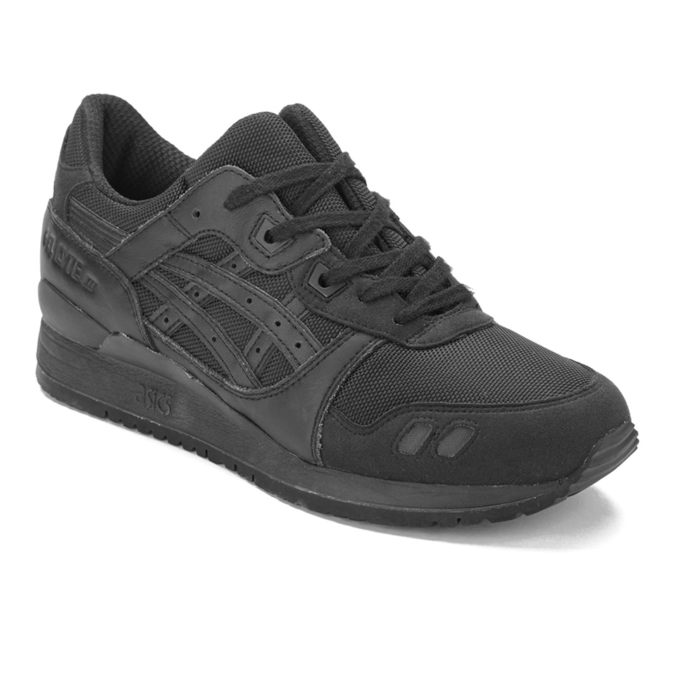Asics Lifestyle Gel Lyte III Leather Trainers Black Allsole